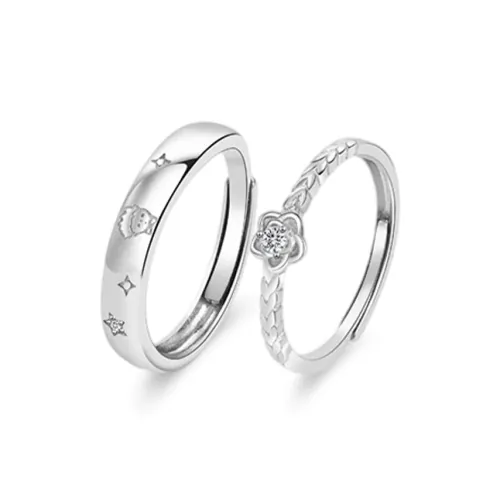 VEODO 925 Sterling Silver Rings Unisex