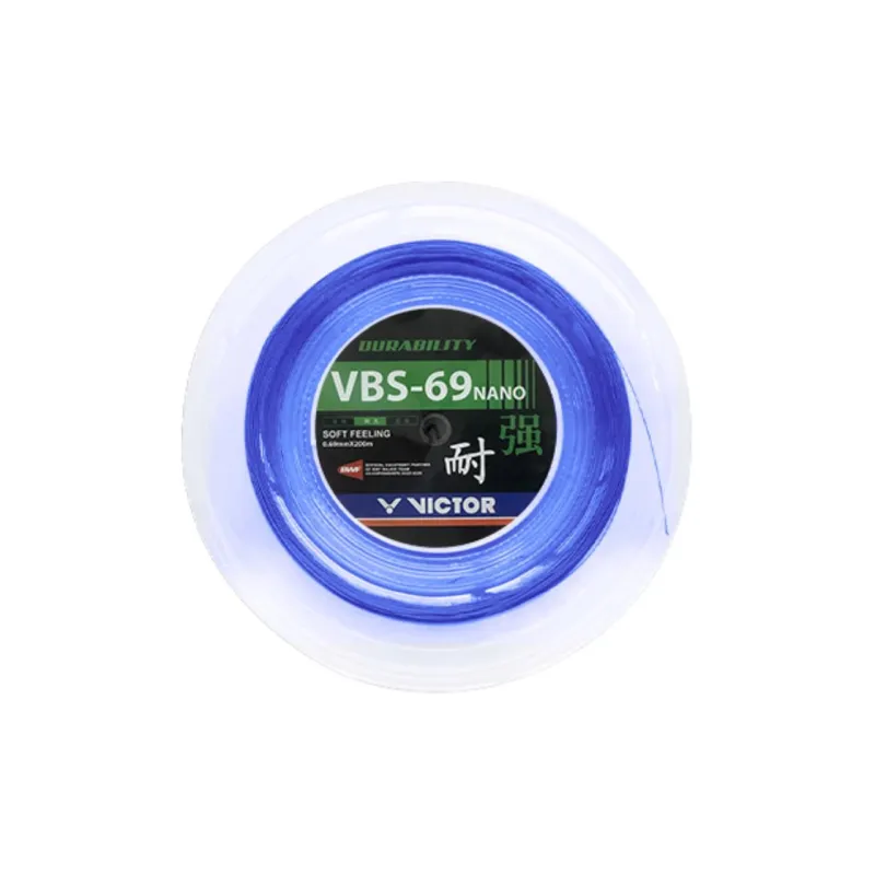 VICTOR Stretchable And Durable Badminton Racket Strings Ball Court Unisex 200m* 0.69mm-4