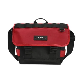 FILA Fabric Shoulder Bag Crossbody Bag Handbags Regular Men's Deep Vibrant Red