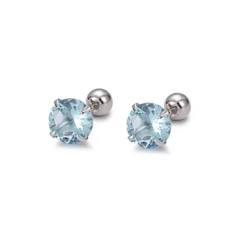 CARAT'S DIARY S925 Silver Stud Earrings Unisex
