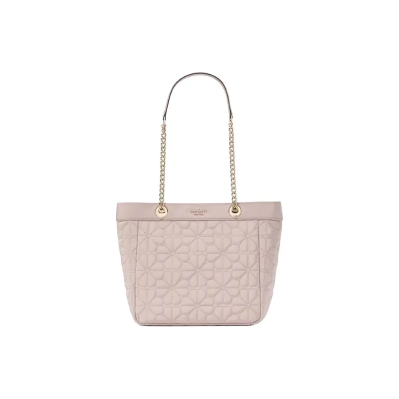 Kate Spade Spade Flower Fabric Tote Bag Shopping Bag Handbag Shoulder Bag Small Size Women's Comfortable Gray-0