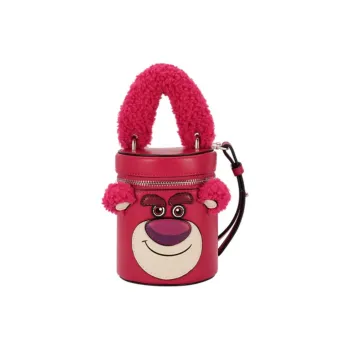 AJIDOU Disney, Collaboration Artificial Leather One Shoulder Handbag Medium Size Women's Pink