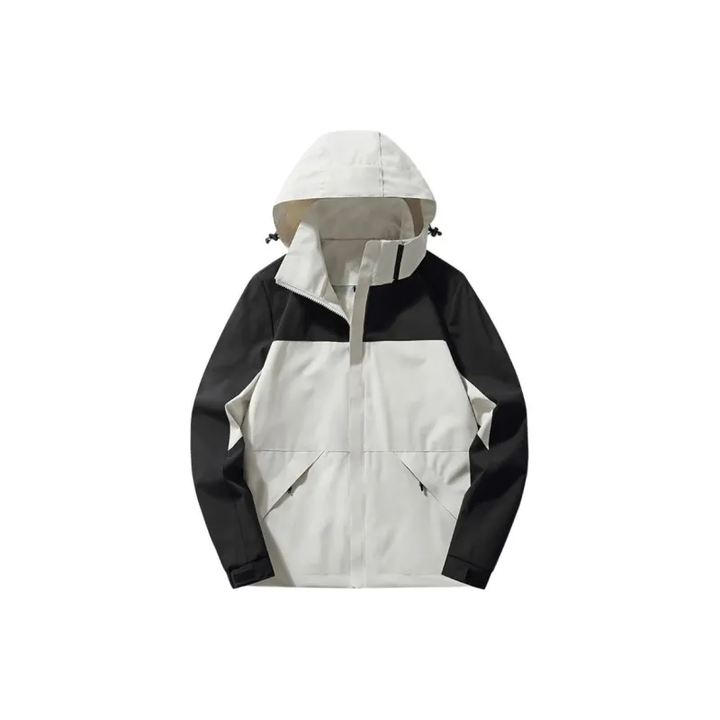Yalu Water Resistant Windproof UV Protection Breathable Windbreaker Jacket Unisex Phantom Black-6