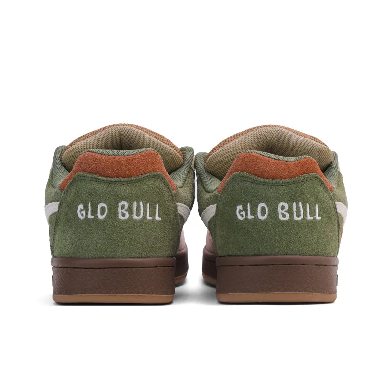 GLO BULL Skateboard Shoes Women's Low Top Green Pink Brown-5
