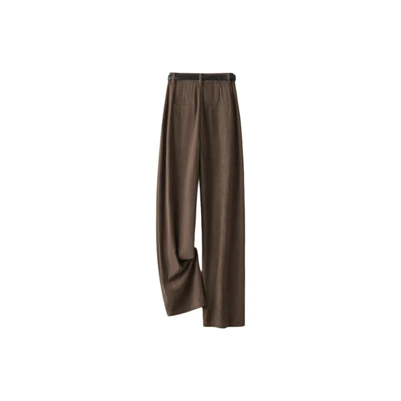 IHIMI Casual Pants Women's Chocolate Brown-1