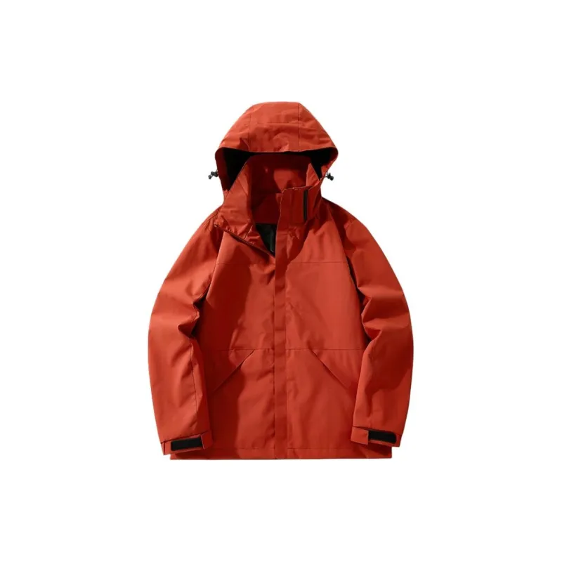 Yalu Water Resistant Windproof UV Protection Breathable Windbreaker Jacket Unisex Phantom Black-3