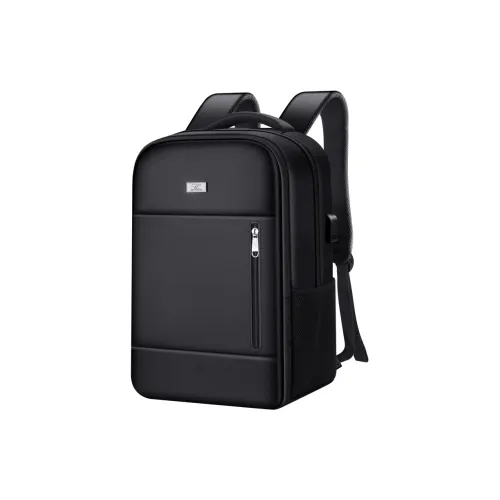 SEPTWOLVES Oxford Backpack Laptop Bag Regular Men's Black