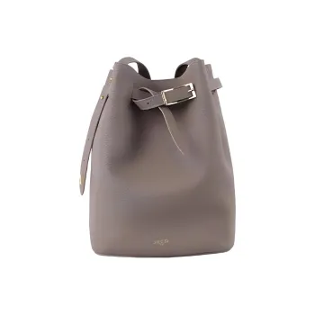 APEDE MOD Cow Leather Bucket Bags Shoulder Bags Medium Size Women's Lime Gray