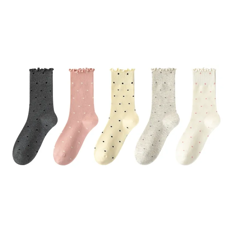 MIIOW Mid Calf Socks Women's 5 Pack-0