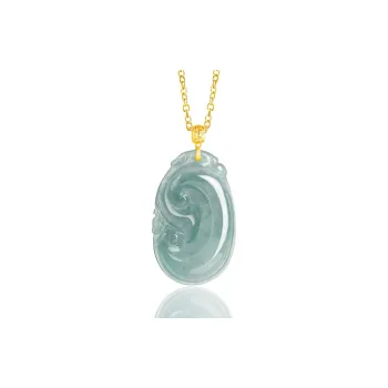 Long Fu Glutinous Jade Jadeite Necklaces Women's