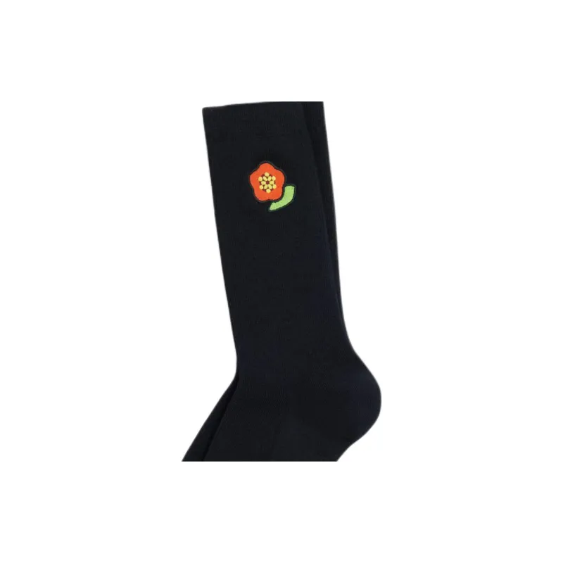 KENZO Flower Patch Ribbed Socks-1