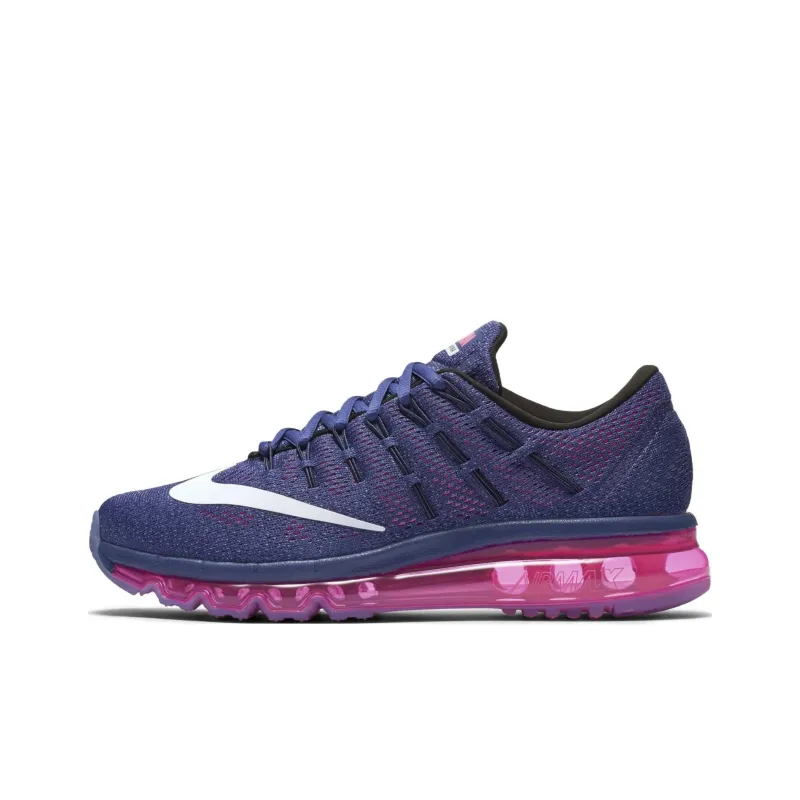 Nike Air Max 2016 Anti Slip Wear Resistant Low Top Casual Running Shoes Women's Blue Purple-0