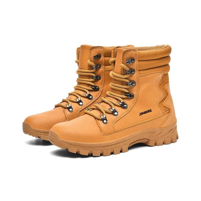 King Jinmai Work Boots Short Martin Boot Unisex-2
