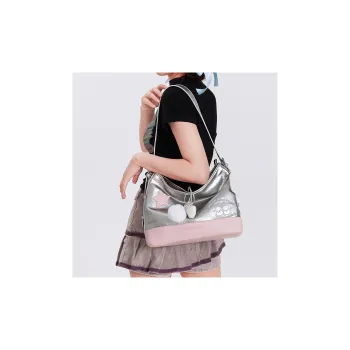 Miffy PU Tote Bag Shopping Bag Crossbody Bag Shoulder Bag Regular Women's Pink/Black