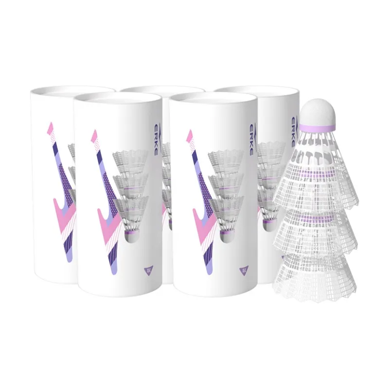 Erke 12 Pack 3 Pack 6 Pack Nylon Training Specific Shuttlecocks-2