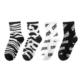 MIIOW Mid Calf Socks Women's 4 Pack