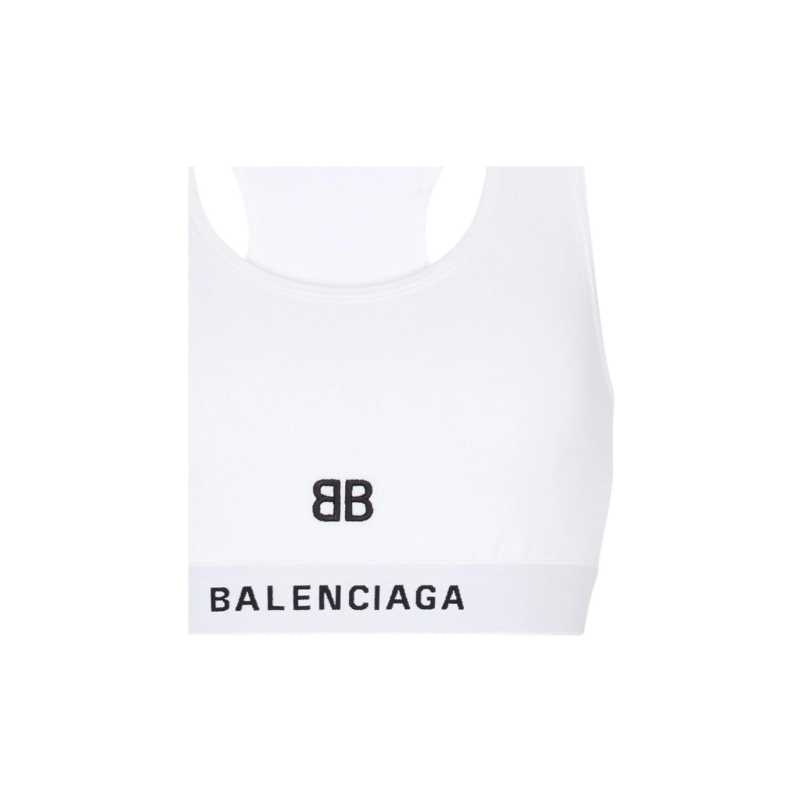Tシャツ・カットソー BALENCIAGA SPORTS BRA Balenciaga - Cotton jersey sports bra Balenciaga