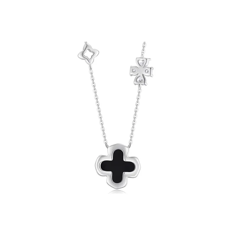 KADER Lucky Four Leaf Clover Series Jade Necklaces Women's-7