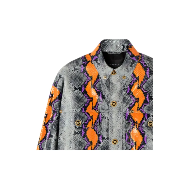 VERSACE Leather Jackets Men Multicolor-3
