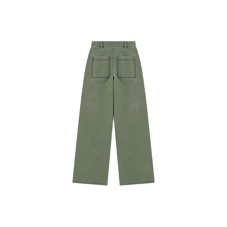 WE11DONE FW24 Cargo Pants Women's Khaki-1