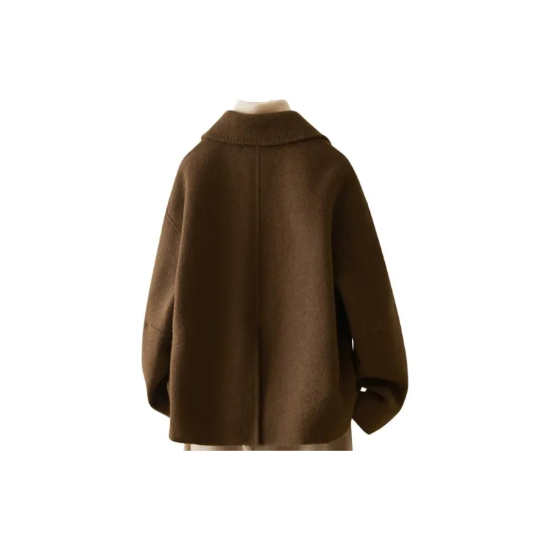IHIMI Coat Women's Camel Coffee-2