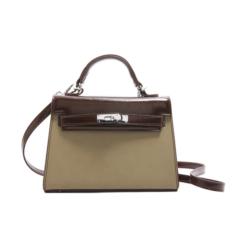Yalu PU Handbag Regular Women's Black/Khaki/Green/Brown-7