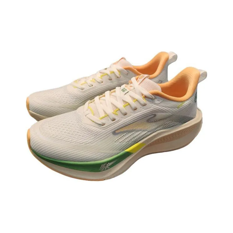 Erke Cushioning Lightweight Low-Top Sprint Running Shoes Women's Microcrystalline White Jade With A Slight Hue-1