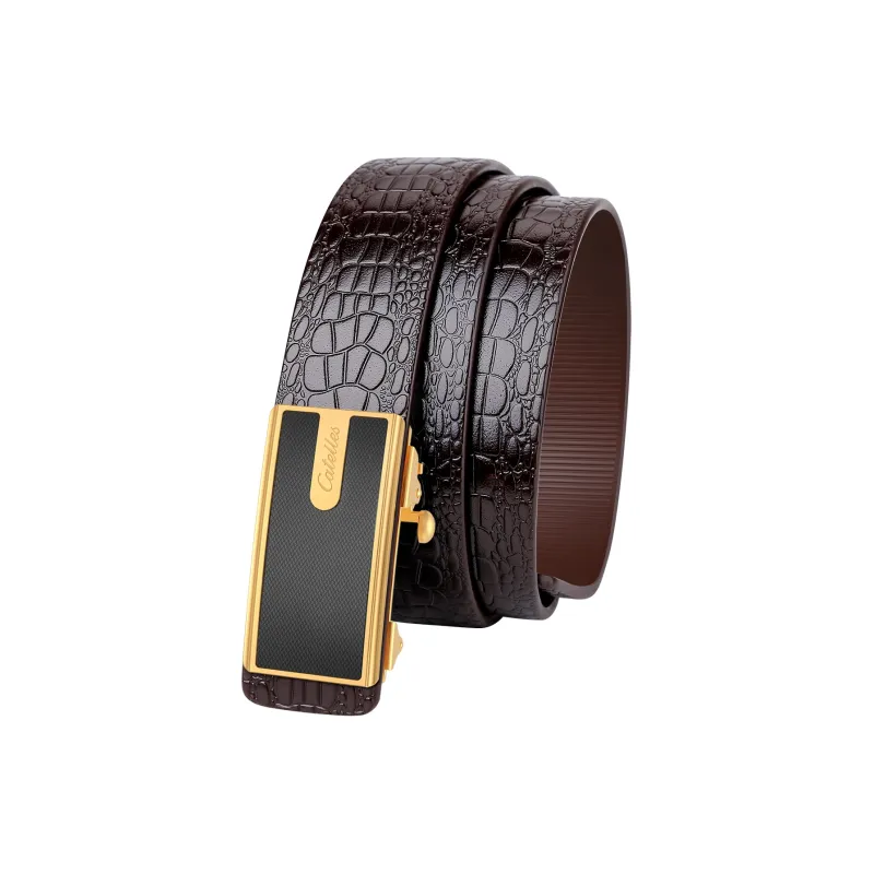 CATELLES Top Grain Cow Leather Leather Belts Men's Width 3.4cm-9