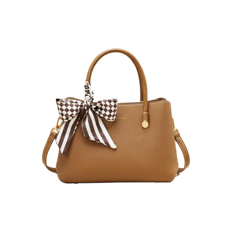 RED DRAGONFLY Cow Leather Handbag Regular Women's Gold Brown-1