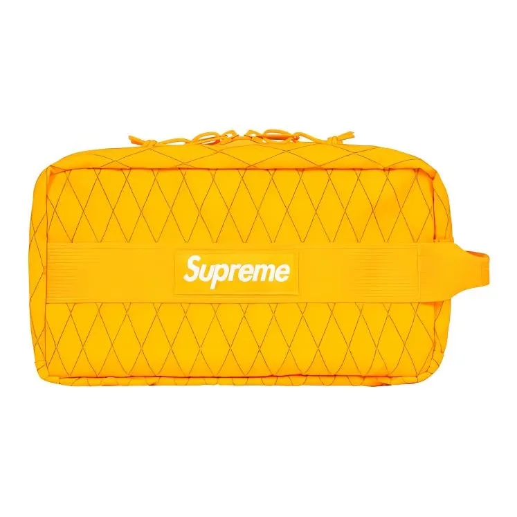 Supreme FW18 Plastic Travel Storage Bag Unisex Bright Yellow-1