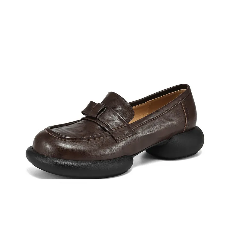 XICUNMINGWU Loafers Women's Black/Dark Brown-7