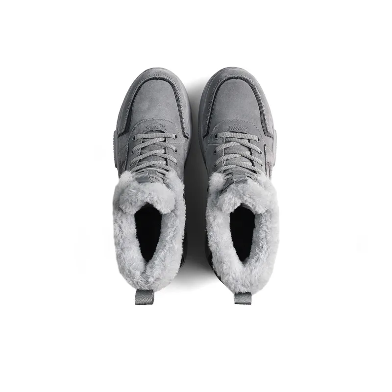 BECK Snow Boots Men Gray, Sand-4