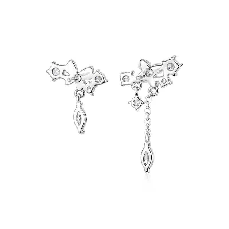 KADER 925 Sterling Silver Earrings Women's Silver Box-2
