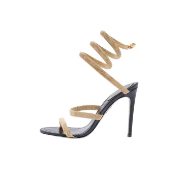 RENE CAOVILLA Cleo Strap Sandals 10.5cm Women's Beige
