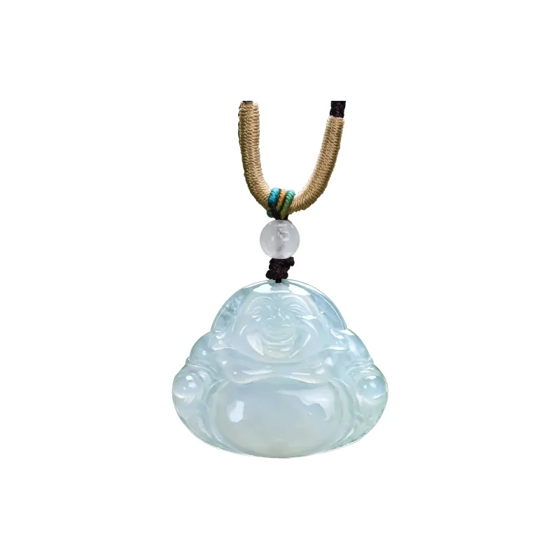 CUIYURIJI Ice Glutinous Jadeite Necklaces Women's-0