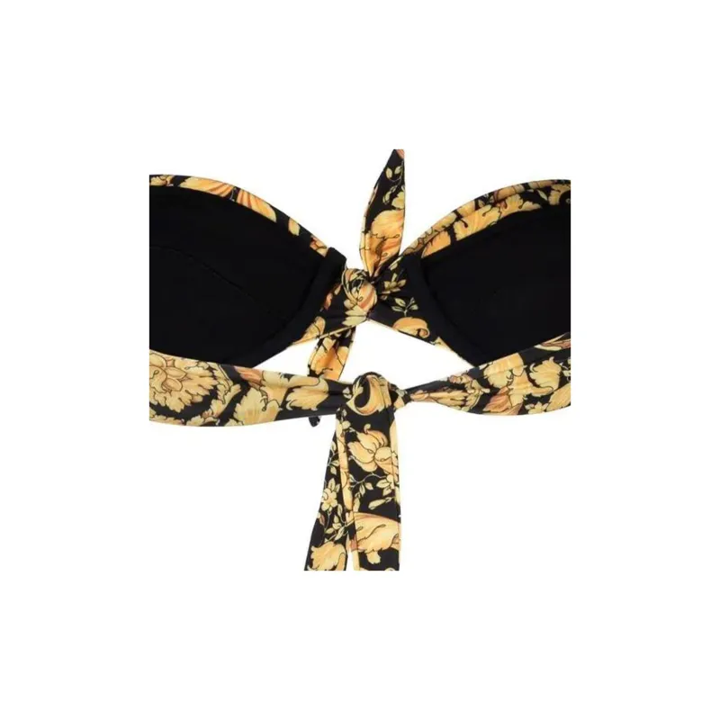 VERSACE Baroque Printed Bikini Top-3