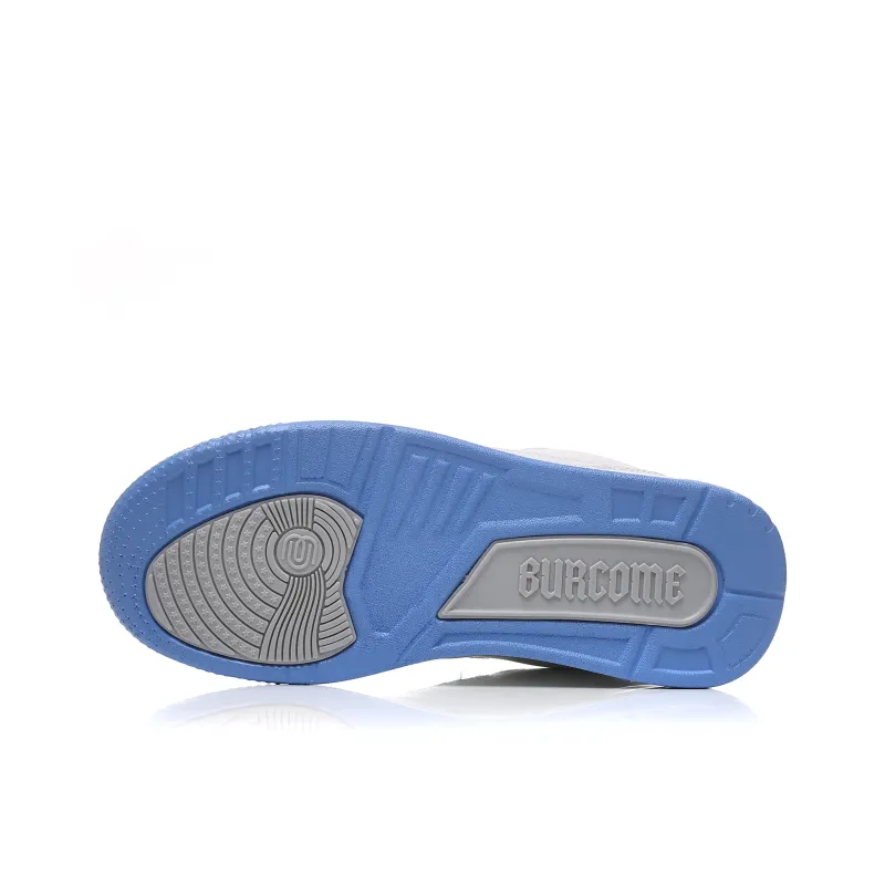 DD&OO Coverage Slip Resistant Waterproof Low Top Skateboard Shoes Unisex White Blue-47