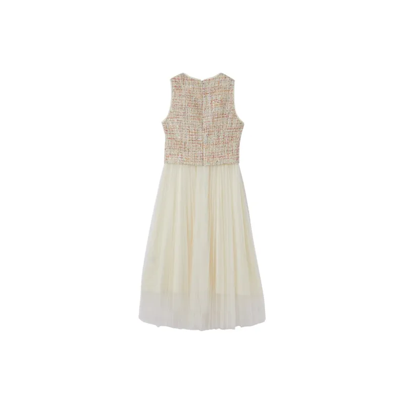 XIANGYING Sleeveless Dress Women's Pink-1