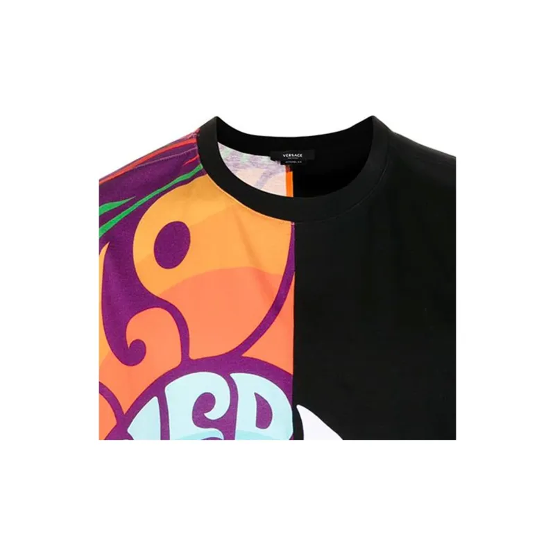 VERSACE T Shirts Men Black-4