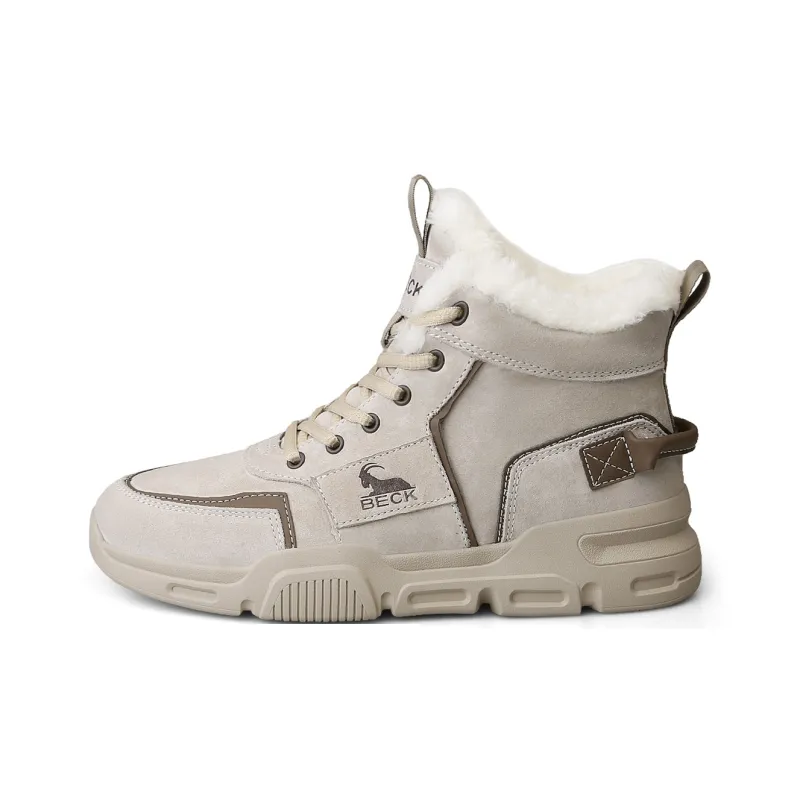 BECK Snow Boots Men Gray, Sand-6