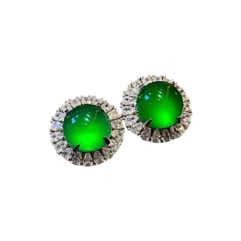 JUNWEN Chalcedony Earrings Women's-0