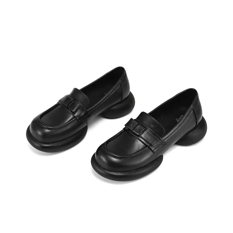 XICUNMINGWU Loafers Women's Black/Dark Brown-2