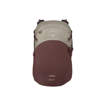 OSPREY Recycled Polyester Outdoor Hiking Bag Backpack Unisex Brown Red & Sandy Brown