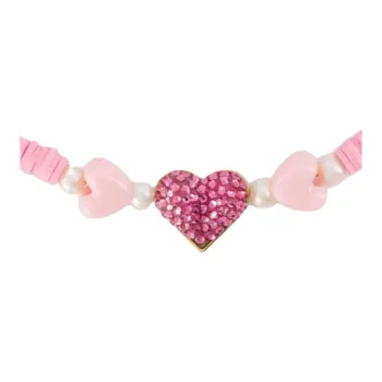 SHOUROUK Crystal Necklaces Women's Pink