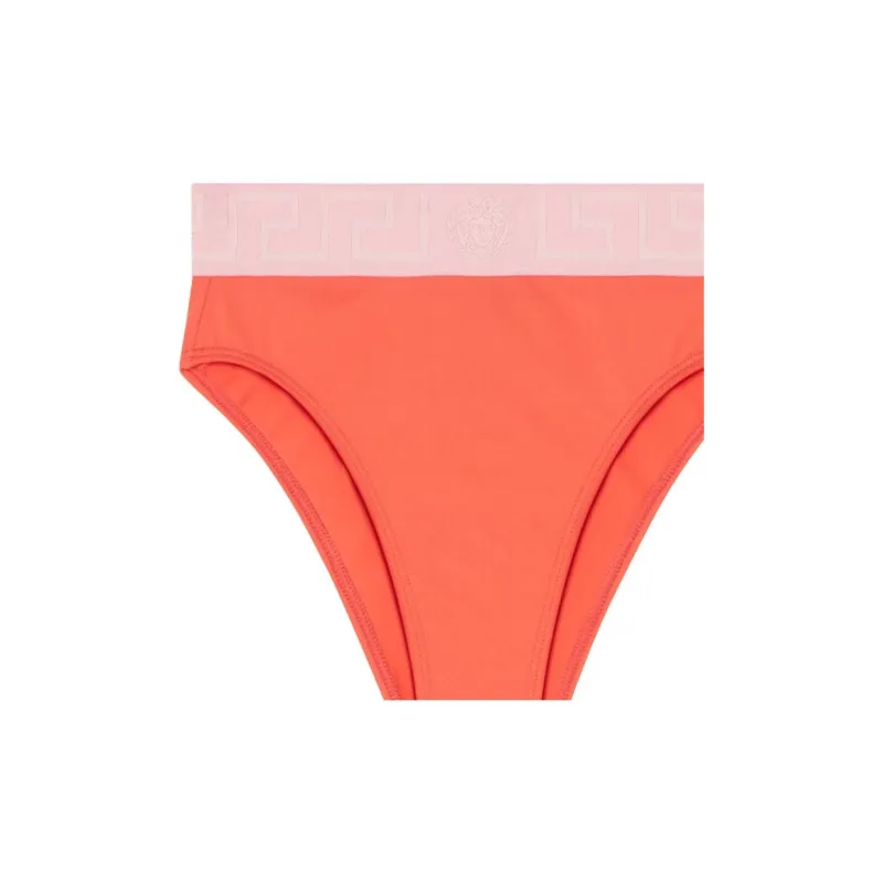 VERSACE Greca Border High waist Bikini Bottoms-2