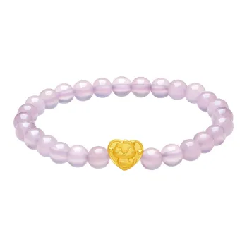 ZHOU LIU FU Chinese Zodiac Snake Collection Gold Bracelet Women's