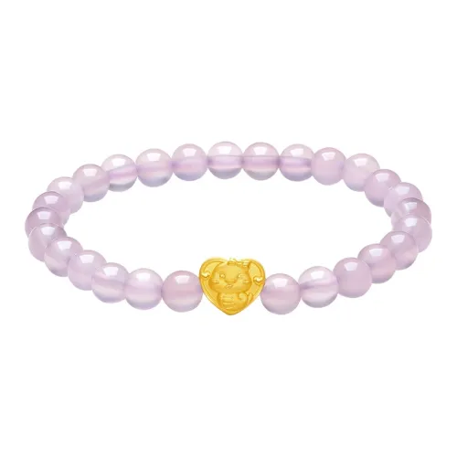 ZHOU LIU FU Chinese Zodiac Snake Collection Gold Bracelet Women's