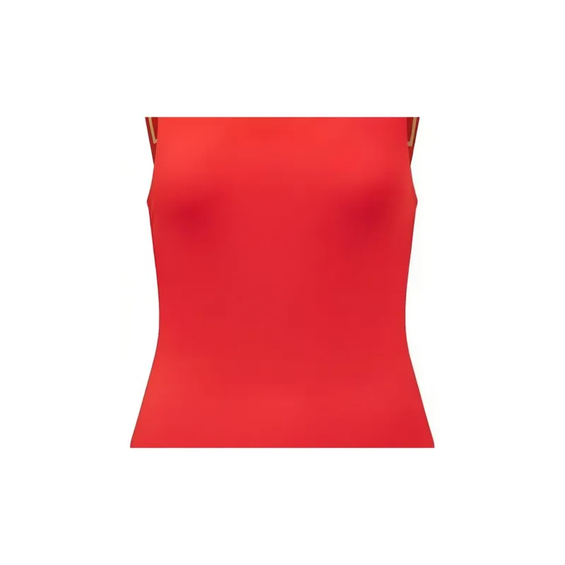 VERSACE Greca Border One-Piece Swimsuit 'Red'-3