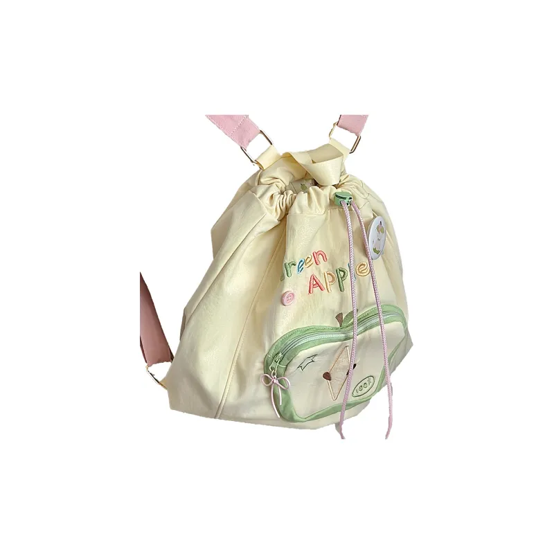 RIZHI STORE Nylon Backpack Regular Unisex Green-1