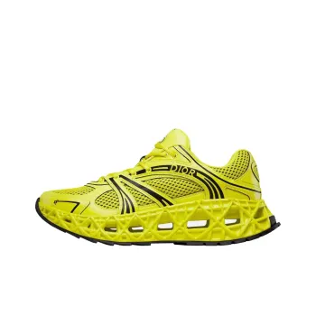 DIOR B35 NXXT Low Top Casual Shoes Men's Yellow Limited Edition Numbered Edition